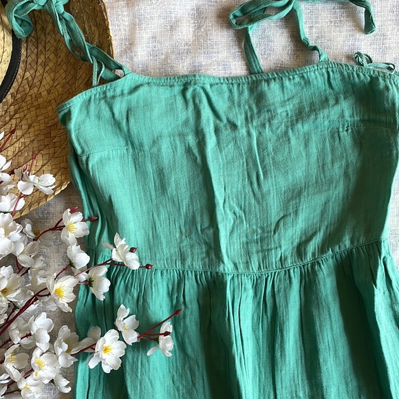 Cotton long dress from GAP with tie knots - Picture 3 of 7